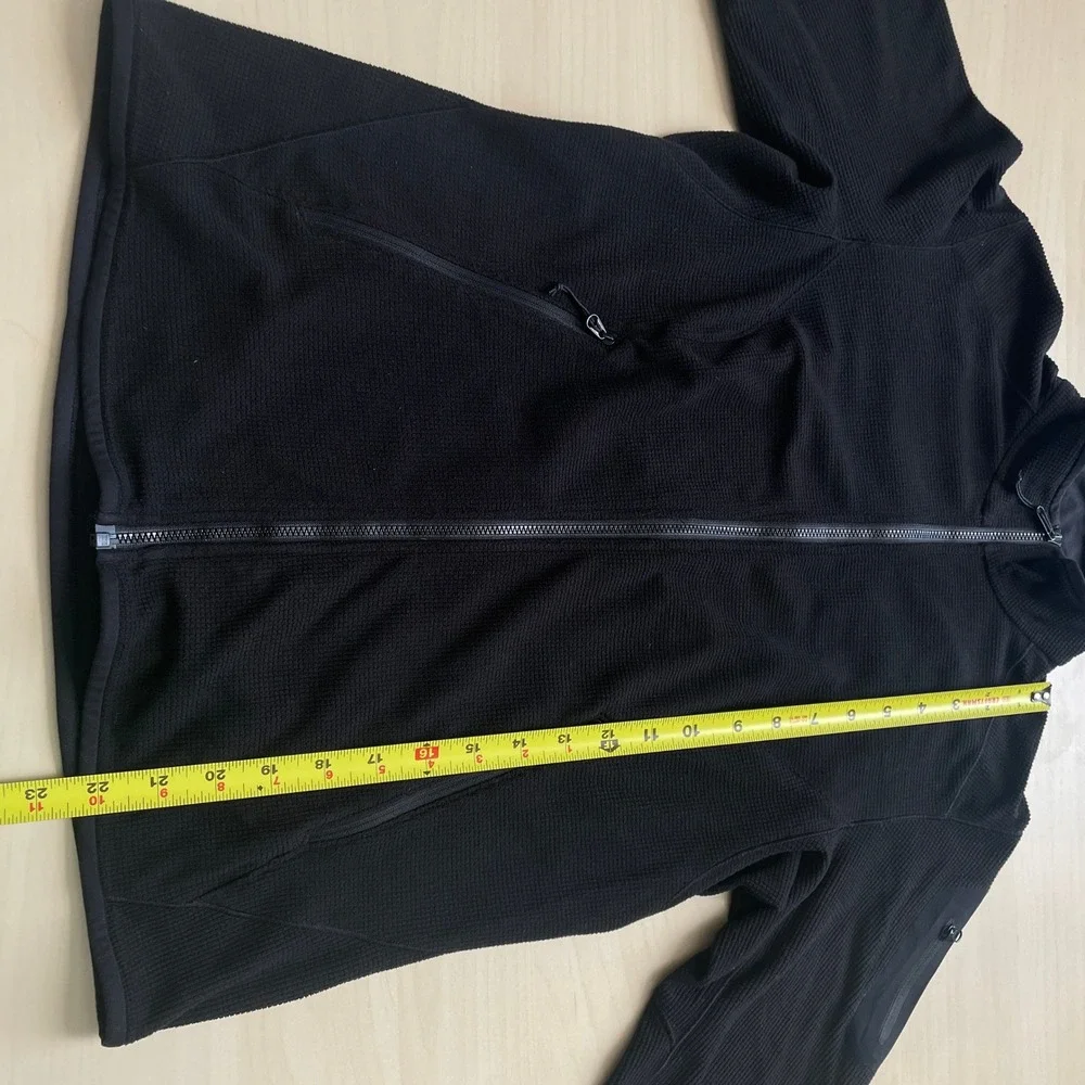 Arcteryx Women's Delta LT Jacket Zip Neck Pullover Black Waffle Grid Size Small - Picture 14 of 16